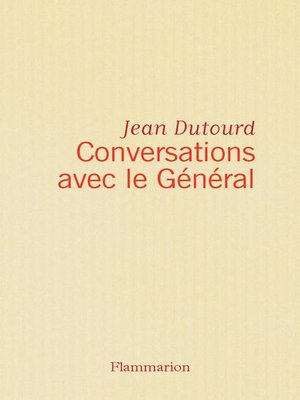 cover image of Conversations avec le Général